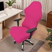 economico Fodera per sedia da pranzo-Coprisedia da gioco in seta di latte, elastico e antipolvere, adatto per giochi al computer, internet cafè e posti a sedere competitivi