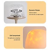 お買い得  プロジェクターライト-LEDウォーターリップル雰囲気ライト、ハイフットオーシャンウェーブプロジェクターランプ、充電式調光タッチデスクランプ、ロマンチックなデスクランプ