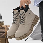 preiswerte Arbeitsschuhe-Outdoor-Arbeitsstiefel für Herren – robuste Schnürstiefeletten mit dicker Sohle zum Wandern, Bauen, für die Arbeit auf dem Bauernhof und für die tägliche Freizeit