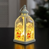 preiswerte Weihnachtsbeleuchtung für den Innenbereich-1 pc 14,2*6,8 cm weihnachten led elektronische kerze licht handheld laterne party desktop atmosphäre ornament licht ag13 * 3 batterie