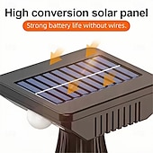 baratos Candeeiros Luzes de Exterior-Luz solar com carregamento USB para iluminação externa, luz de parede solar à prova d&#039;água, sensor de movimento sem fio, segurança, 3 modos, luz branca, luz quente, luz amarela quente, jardim, cerca,