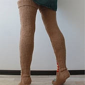 voordelige Sokken-Dames Knie Hoge Sokken Kousen Buiten Feestdagen Bloem Polyesteri Basic Casual Elastisch Warm 1 paar