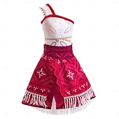 Недорогие Костюмы для девочек-Неделя книги 2026, принцесса Моана, платье Моаны, костюм, тематические костюмы для фильмов и сериалов, косплей по фильмам для девочек, детский карнавал, День защиты детей, Всемирный день книги, вечеринка, день рождения, пляж.