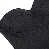 Недорогие Корсеты-Жен. Корсет Корректирующее белье Утягивающее белье Корректирующее белье Сексуальный корсет На каждый день Полоса Неровная кромка Открытая спина Отпуск Для улицы Свидание Без рукавов холодный прием