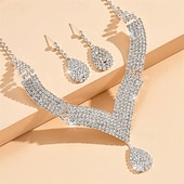 billige Halskjeder og anheng-3 stk Halskjede For Dame Gate Gave Daglig Legering Klassisk