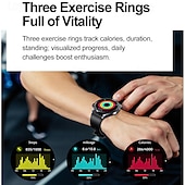 abordables Relojes inteligentes-iMosi ET472 Reloj inteligente 1.53 pulgada Smartwatch Reloj elegante Bluetooth ECG + PPG Podómetro Recordatorio de Llamadas Compatible con Android iOS Mujer Hombre Llamadas con Manos Libres