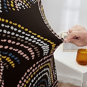 כיסוי לכיסא אוכל נמתח, כיסוי מושב קצר נשלף ורחיץ ידידותי לחיות מחמד, מגן כיסא עמיד למלון, חדר אוכל, אירועים, מסיבת חתונה זול כיסוי כיסא אוכל-כיסוי לכיסא אוכל נמתח, כיסוי מושב קצר נשלף ורחיץ ידידותי לחיות מחמד, מגן כיסא עמיד למלון, חדר אוכל, אירועים, מסיבת חתונה