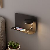 cheap Indoor Wall Lights-USB Mobile Charging Wall Light, Bedroom Bedside Lamp, Simple and Creative LED Lamp, LED Nordic Wall Lamp, for Living Room