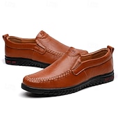 preiswerte Slipper Schuhe-Herren-Slipper aus Kunstleder, lässig, bequem, für Autofahrer – leicht, für Geschäftsreisen und den Alltag