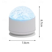 billiga Rumsdekoration Ljus-USB LED Projektor Nattlampa Aurora Stjärnhimmel Vattendynami Lampa för Sovrum Vardagsrum Dekorationssemester Alla hjärtans dag Gåva