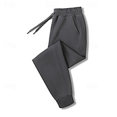 economico pantaloni da jogging-Per uomo Pantaloni da tuta Joggers Pantaloni Coulisse Tasca Elastico in vita Semplice Comodità Sport all'Aperto Quotidiano Moda Casual Nero Bianco Micro-elastico