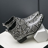 abordables Bottes de Costume-Bottines Chelsea à bout pointu en similicuir imprimé serpent pour homme – Chaussures de soirée, de scène et de soirée