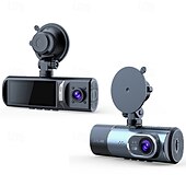 cheap Car DVR-HD 4K three-way dash cam for front inside and rear of the vehicle 3-inch IPS screen with WiFi night vision wide-angle car DVR.