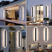 halpa Sisätilojen seinävalaisimet-60/80/100cm seinävalaisin led-akryyliseinävalaisin pitkä kuistinen seinävalaisin sopii olohuoneeseen ac85-265v