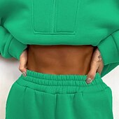 halpa urheilupuvut-Naisten 2-osainen verryttelypuku Verryttelyasusetti Urheiluasut Kevät Yhtenäinen Liikunta-asut Musta Keltainen Spandex Kuntosali Treenata Juoksu Korka vyötärö Kevyt Muoti Pitkähihainen Urheilu