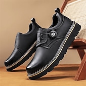 baratos Sapatos Casuais Slip-On-sapatos de trabalho casuais marrons masculinos – sola antiderrapante durável, fecho de trava fácil, design de cano baixo confortável para uso diário, escritório e atividades ao ar livre