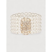 رخيصةأون إكسسوارات تنكرية-مجموعة مجوهرات نسائية من طراز جاتسبي فلابر من عشرينيات القرن العشرين - عصابة رأس من ريش الطاووس، سوار من اللؤلؤ، أقراط، قلادة، وقفازات للحفلات الكلاسيكية والملابس المسائية