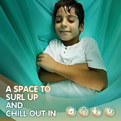 abordables Outdoor Activity-Sensory sway for children and adults capable of accommodating 300 pounds of indoor and outdoor sensory sway double-layer treatment for children with autism including suspension kit