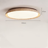 abordables Plafonniers à intensité variable-Plafonnier LED à intensité variable en continu, luminaire décoratif de plafond en pierre, plafonnier LED de 50 cm, design circulaire et rond, luminaire LED pour la maison &amp;bureau 110-240v