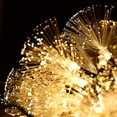 Недорогие Питание от батареек-Оптоволоконный сказочный гирляндный светильник 1,5 м 10 светодиодов/3 м 20 светодиодов на батарейках, светодиодный гирляндный светильник для свадебной спальни, украшения окна дома