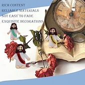 cheap Statues-50/100pcs Little Jesus Figures, Mini Jesus Figurines in Bulk, Christmas Stocking Stuffers Gift Multicolor Tiny Jesus Figures, Miniature Figurines to Hide