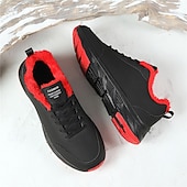 economico Sneakers Casual-scarpe da ginnastica sportive da uomo foderate in caldo pile, scarpe da corsa invernali leggere e impermeabili con suola antiscivolo per l'uso quotidiano e all'aperto