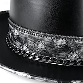 abordables Chapeau Fedora-Homme Chapeau de Soleil Chapeau de Fête Noir EPE Mode Occasionnel Halloween Rue Quotidien Crânes Confortable Respirant