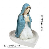 halpa Patsaat-Neitsyt Maria Jeesus rukousnauha haltija pyhä katolinen veistos uskonnollinen siunattu patsas uskonnollinen lahja sopii makuuhuoneeseen olohuoneeseen toimistotyöpöydän koristeluun