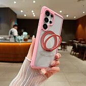 halpa Samsung-kotelot-puhelin Etui Käyttötarkoitus Samsung Galaxy S25 Ultra Plus S25-reuna S24 Plus Takakuori Tukee langatonta latausta Tukijalka Iskunkestävä Retro TPU