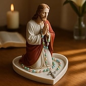 halpa Patsaat-Neitsyt Maria Jeesus rukousnauha haltija pyhä katolinen veistos uskonnollinen siunattu patsas uskonnollinen lahja sopii makuuhuoneeseen olohuoneeseen toimistotyöpöydän koristeluun