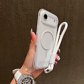 Χαμηλού Κόστους iPhone Θήκες-τηλέφωνο tok Για iPhone 17 Pro Max 17 Air 16 15 14 Pro Max Plus 13 Pro Max Πίσω Κάλυμμα με τον Lanyard Υποστήριξη ασύρματης φόρτισης Μη κιτρίνισμα Ρετρό TPU Ακρυλικό