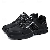 cheap Casual Sneakers-Men's Waterproof Non Slip Hiking Shoes, Durable Outdoor Trekking Sneakers with Shock Absorption Sole for Climbing, Camping and Trail Running