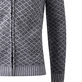 preiswerte Herren Strickjacke-Herren Pullover Kleid Pullover Strickjacke Reißverschluss-Pullover Strickpullover Gerippt Stricken Normale Oberteile Gestrickt Gerippt Einfach Mit Kapuze Mode Schals Lässig Alltagskleidung Bekleidung