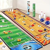 Недорогие События и вечеринки-1 комплект настольной игры «3 в 1: многоборье» — футбол, боулинг &amp;интерактивная настольная боевая игра-керлинг для семейных вечеров &amp;настольные игры для вечеринок — идеальны для рождественского дня