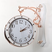 cheap Wall Accents-Outdoor Clocks European Style Retro Wall Clock Innovation and Fashion Living Room Double-Sided Clock Classic Clock Wall Bedroom Decoration Clock Wall Clocks Bedrooms