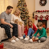  נעלי בית חמודות עם כפות חתול לנשים וגברים, נעלי בית פלטפורמה חמות ורכות של בעלי חיים, נעלי בית רכות ונוחות