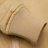 abordables Vestes Cargo-Homme Veste utilitaire Veste Cargo Veste Décontractée Vacances Quotidien Respirant Avec Poches Printemps Automne Drapeau national Mode Classique Col montant Régulier Noir Kaki Vert Véronèse Veste