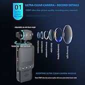 cheap Action Camera-DV-01 Action Camera Portable Recording Image and Video Function Mini WIFI Control 1.6 inch 48MP 1080p 128 GB Street