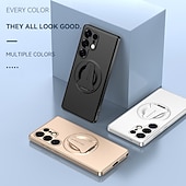 levne Pouzdra pro Samsung-telefon Carcasă Pro Samsung Galaxy S26 Plus S26 Ultra S25 Ultra Plus S25 Hrana Zadní kryt Magnetické adsorpční pouzdro se stojánkem Magnetické Podpora bezdrátového nabíjení Retro PC