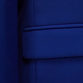 abordables Blazers Classiques pour Hommes-Homme Blazer Costumes Affaires Cocktail Fête de mariage 2 Pièces Mode Occasionnel Printemps Automne Polyester Uni Avec Poches Boutons Confortable Simple Boutonnage veste Noir Blanche Jaune Rose Claire