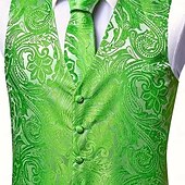 abordables Costumes de fête-gilet homme col V fête cachemire bordeaux bleu vert coupe ajustée