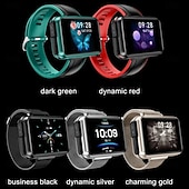 abordables Relojes inteligentes-T91 Reloj inteligente 1.4 pulgada Smartwatch Reloj elegante Bluetooth Monitoreo de temperatura Podómetro Recordatorio de Llamadas Compatible con Android iOS Mujer Hombre Larga espera Impermeable