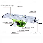 economico Forniture per la casa-mini perforatrice multifunzione&amp;amp;fresatrice tavolo da lavoro trapano morsa tavolo di fissaggio macchina utensile per banco foratura tavolo a slitta trasversale