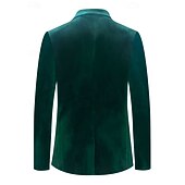 economico Abiti casual-Uomo Abiti da lavoro Casuale Feste Nero Borgogna Autunno Tuta Bavero classico Casual Formale Tinta unita Vestibilità aderente 2 pezzi Monopetto Due Bottoni