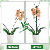 Недорогие аксессуары для ухода за растениями-10 опор для растений, опоры для комнатных и уличных растений. 11-дюймовые опоры для растений с 20-метровыми подвязками, 5-метровые наклейки для вьющихся растений в горшках.