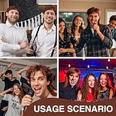 お買い得  歴史的なかつら-マレットウィッグ 80年代風コスチューム ファンシー 14インチ 男性用マレットウィッグ