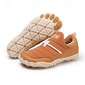 abordables Botas de invierno y nieve-Botas de nieve cálidas de invierno sin cordones para hombre con suela antideslizante, diseño acolchado informal para caminar al aire libre, viajar en climas fríos y uso diario.