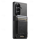 Недорогие Чехлы для Samsung-телефон Кейс для Назначение SSamsung Galaxy Z-образный сгиб 7 Z-сгиб 6 Z Fold 5 Кошелек для карт Полная защита тела Защита от удара Ретро ТПУ Кожа PU