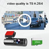 cheap Car DVR-HD 4K front camera 1080P rear camera dashcam with WiFi mobile connectivity and 1.5 inch IPS screen for loop recording.