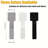 economico Contenitori per abbigliamento-50 fascette autoadesive in velcro per impieghi gravosi – nere, grigie &amp;scrivania bianca multiuso &amp;cinghie per la gestione dei cavi da ufficio, organizer in nylon